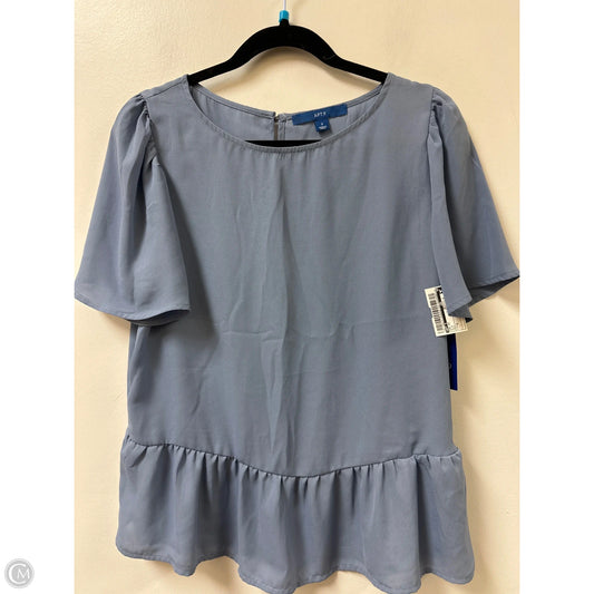 Top Short Sleeve By Apt 9 In Blue, Size: S