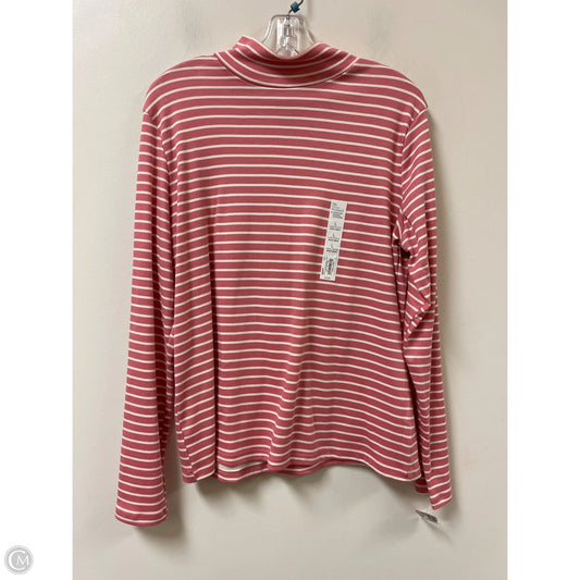 Top Long Sleeve By Croft And Barrow In Pink, Size: L