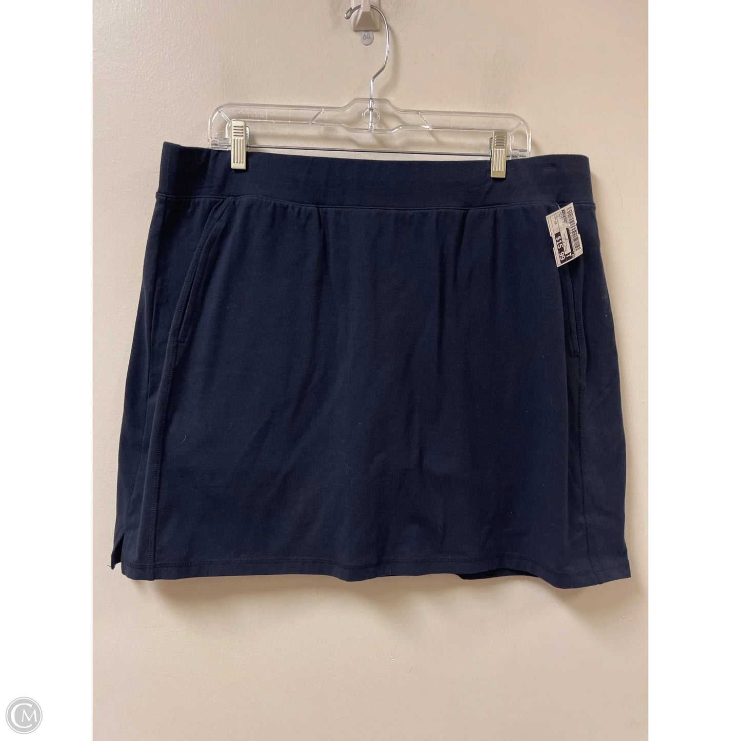 Skirt Midi By Talbots In Navy, Size: 14