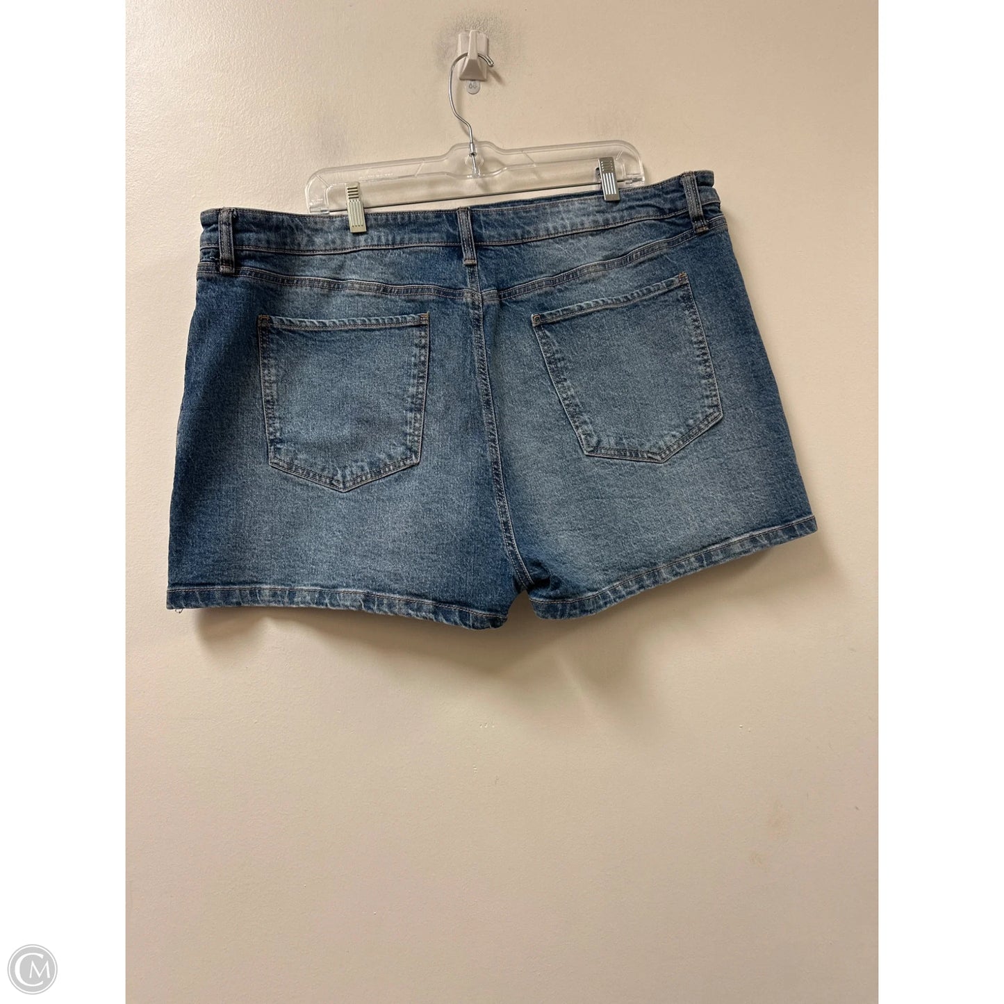 Skirt Midi By Celebrity Pink In Blue Denim, Size: 20