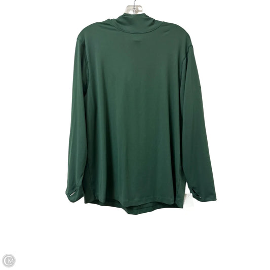 Athletic Top Long Sleeve Hoodie By All In Motion In Green, Size: L