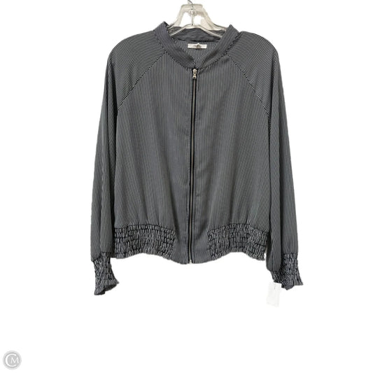 Jacket Shirt By Maurices In Black & White, Size: M