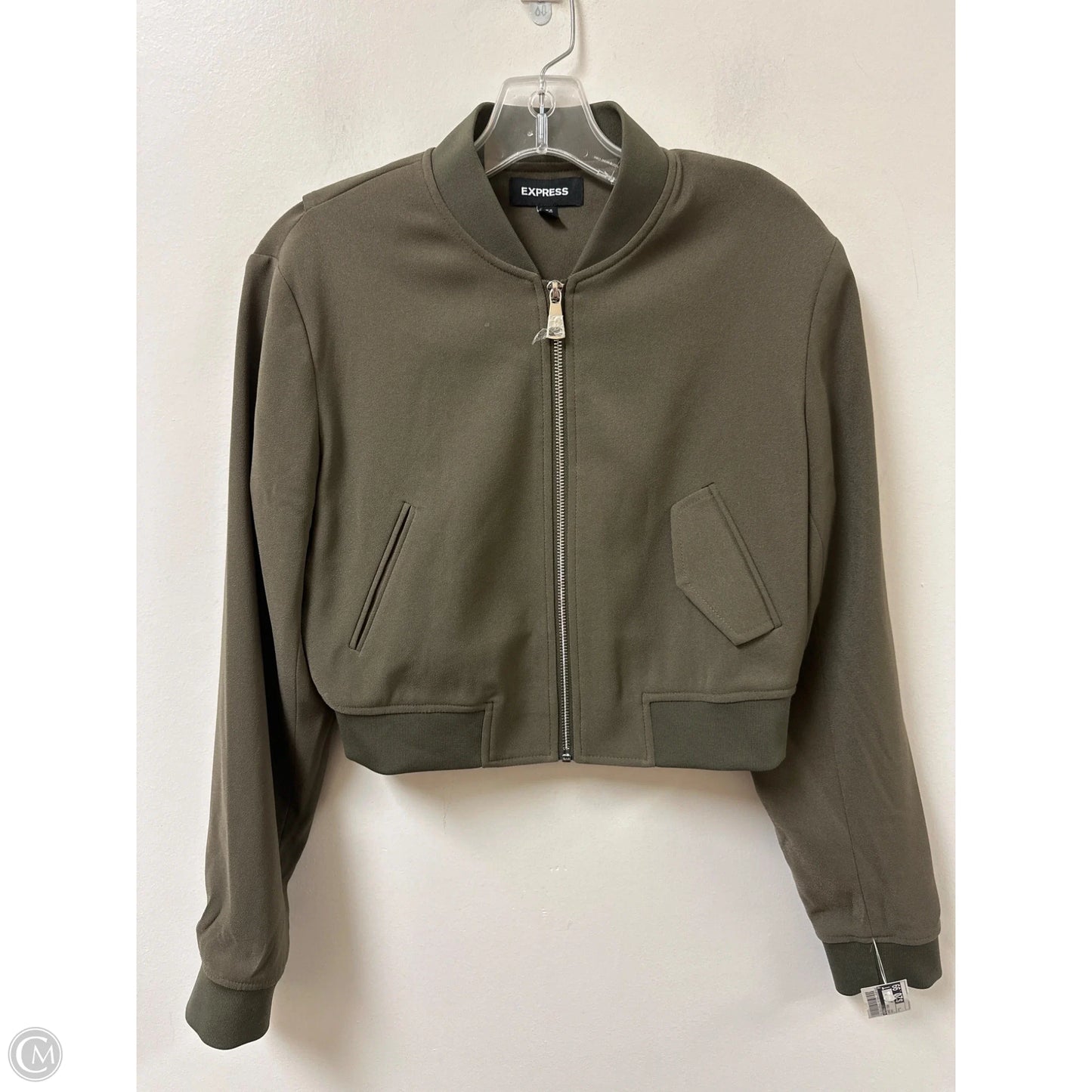 Jacket Other By Express In Green, Size: S