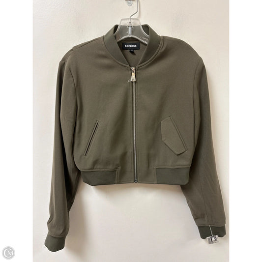 Jacket Other By Express In Green, Size: S