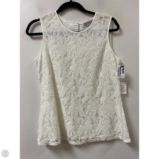 Top Sleeveless By Kasper In Cream, Size: S