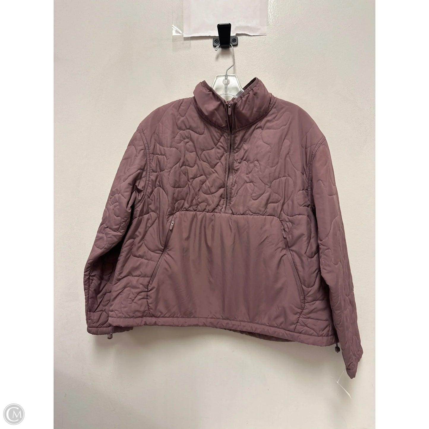 Athletic Jacket By Avia In Purple, Size: L