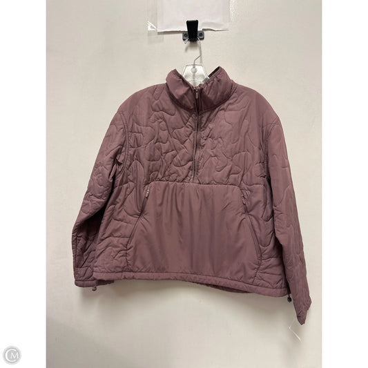 Athletic Jacket By Avia In Purple, Size: L