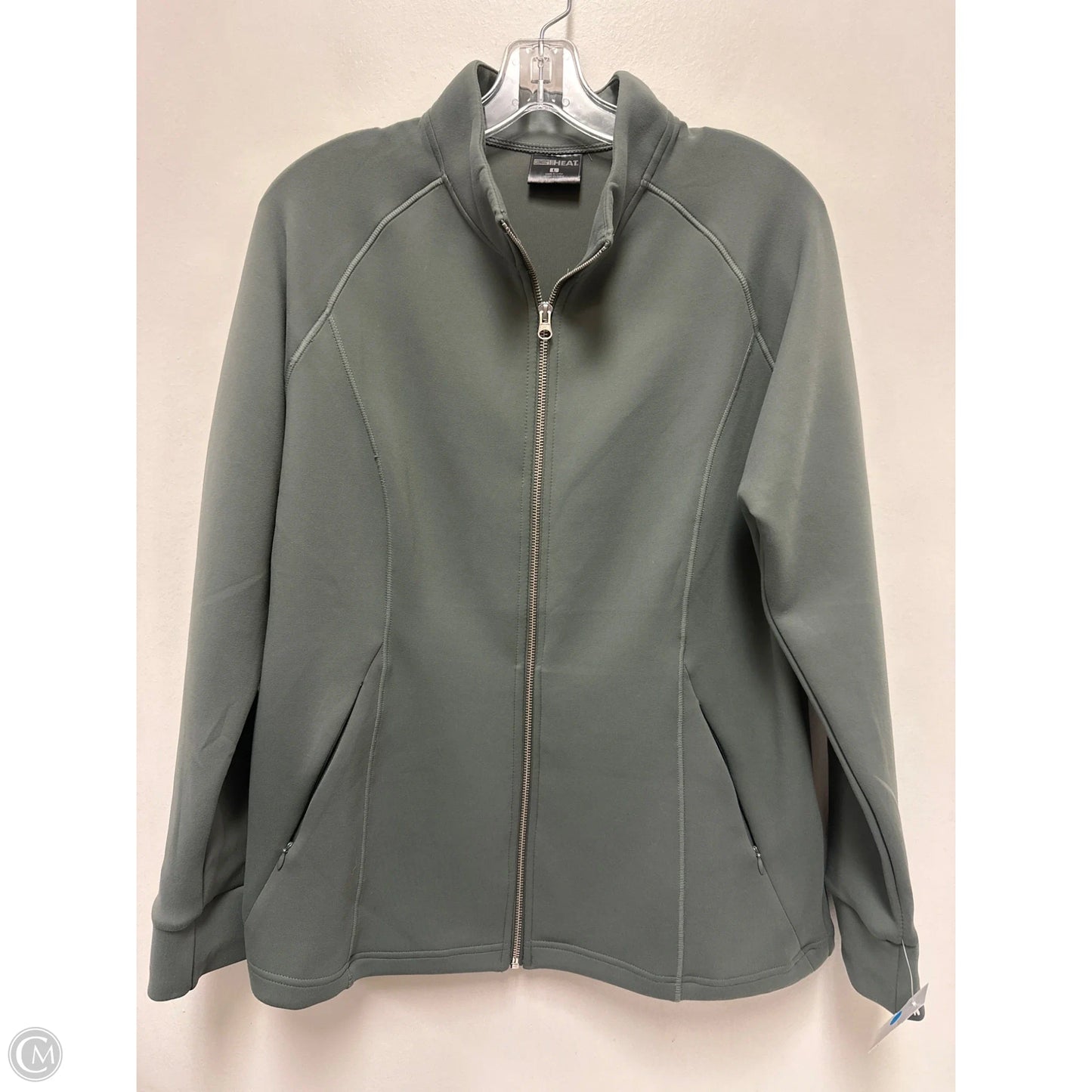Athletic Jacket By 32 Degrees In Green, Size: L