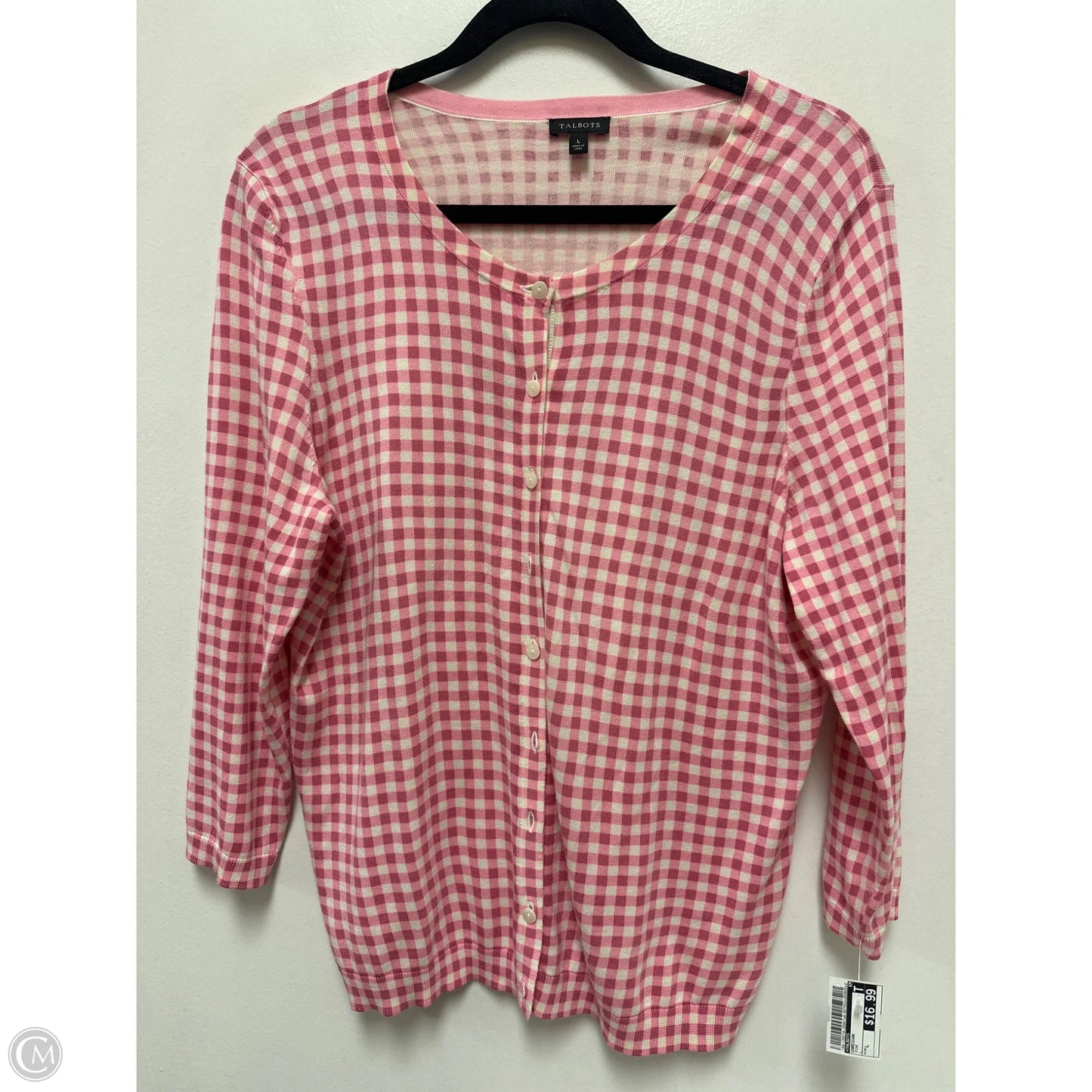 Cardigan By Talbots In Pink, Size: L