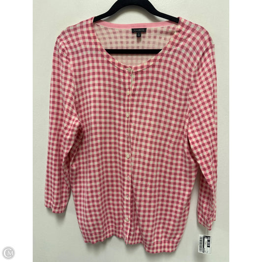 Cardigan By Talbots In Pink, Size: L