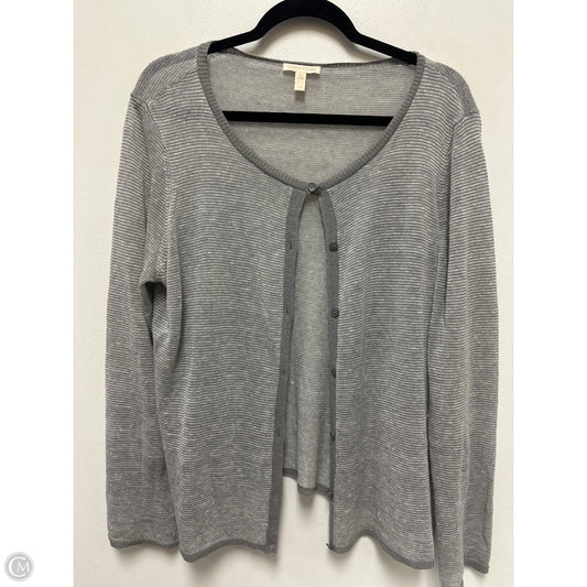Cardigan By Eileen Fisher In Grey, Size: L