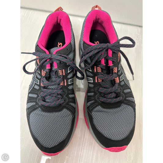 Shoes Athletic By Asics In Grey & Pink, Size: 9