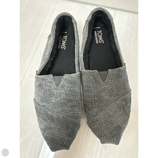 Shoes Flats By Toms In Grey, Size: 7.5