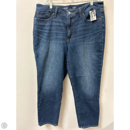 Jeans Straight By Old Navy In Blue Denim, Size: 14
