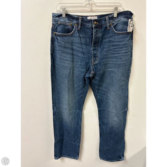 Jeans Straight By Madewell In Blue Denim, Size: 12
