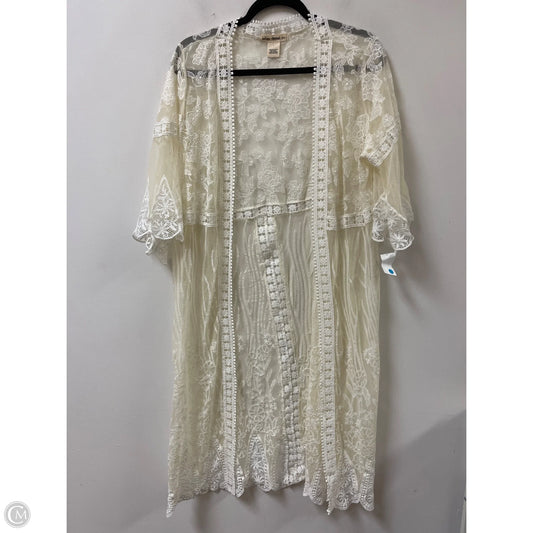 Kimono By Indigo Thread In Cream, Size: L