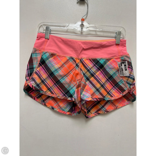 Athletic Shorts By Lululemon In Orange, Size: 4