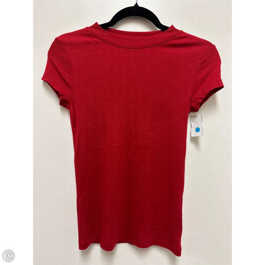 Top Short Sleeve By A New Day In Red, Size: Xs