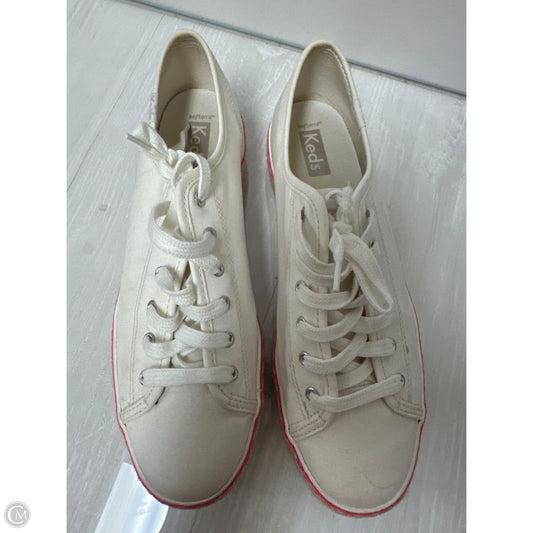 Shoes Flats By Keds In Pink & White, Size: 8