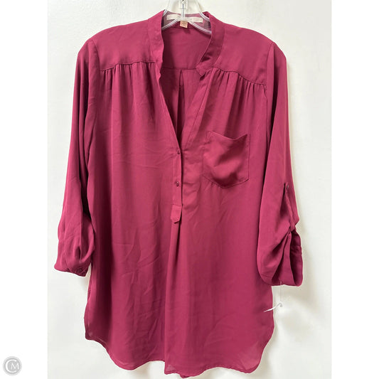 Top Long Sleeve By 41 Hawthorn In Red, Size: L