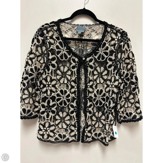 Cardigan By Rabbit In Black & White, Size: L