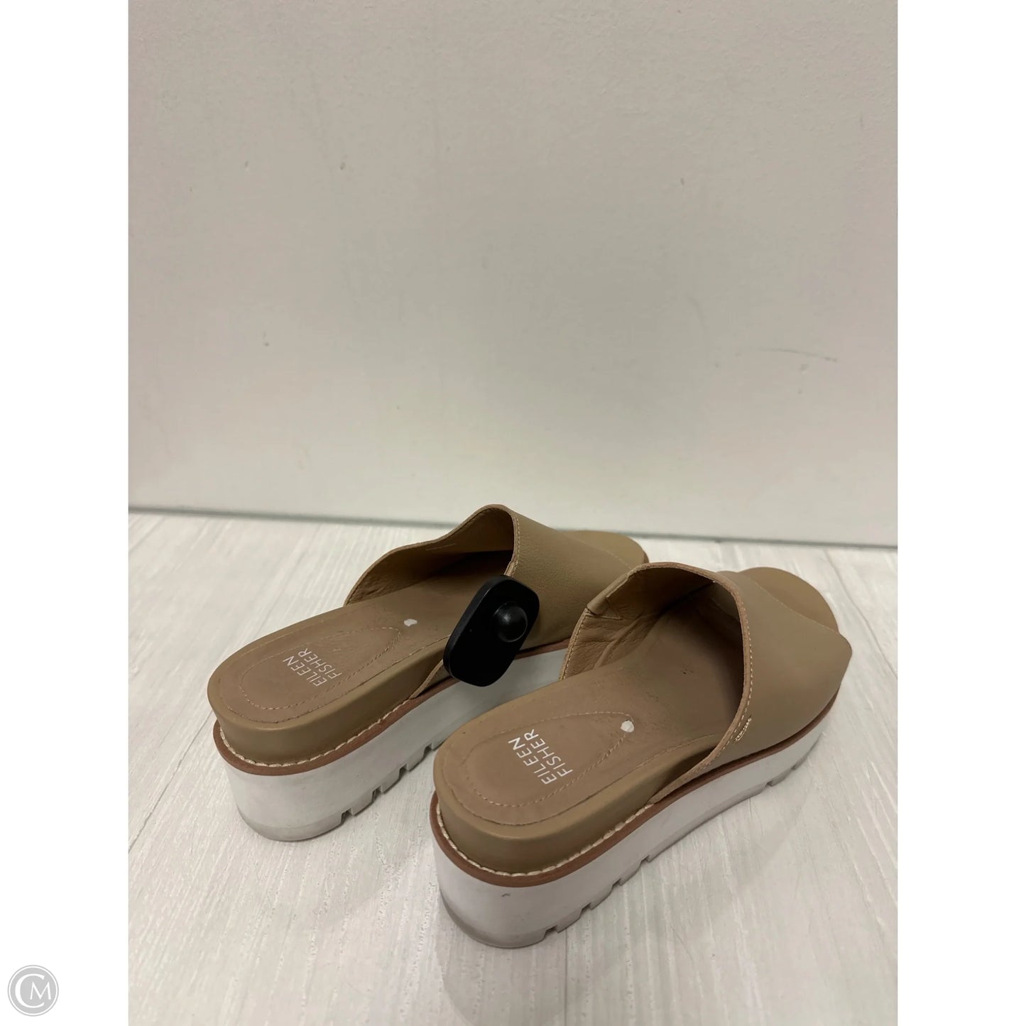 Shoes Heels Platform By Eileen Fisher In Cream, Size: 6.5