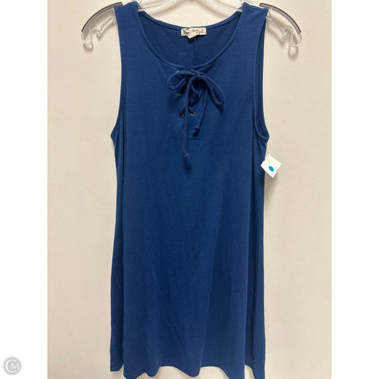 Dress Casual Midi By About A Girl In Blue & Brown, Size: S