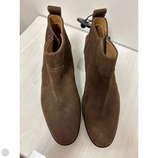 Boots Designer By Ugg In Brown, Size: 10
