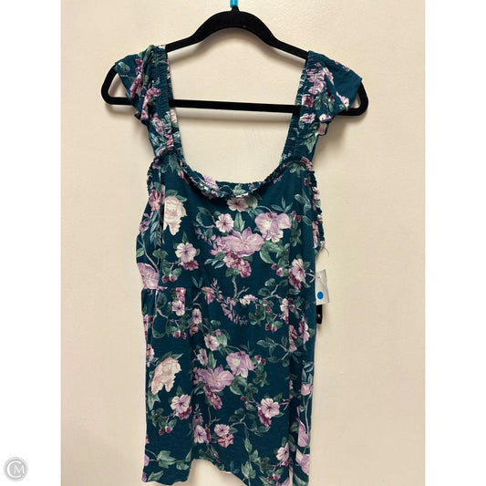 Top Sleeveless By Torrid In Floral Print, Size: 2x