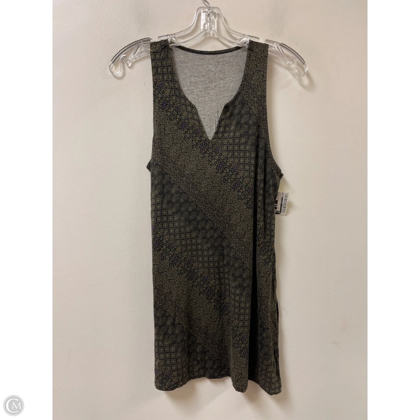 Top Sleeveless By Gaiam In Green, Size: M