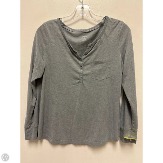 Top Long Sleeve By Not Your Daughters Jeans In Grey, Size: M