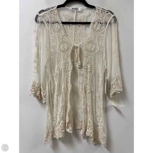 Cardigan By Clothes Mentor In Cream, Size: M