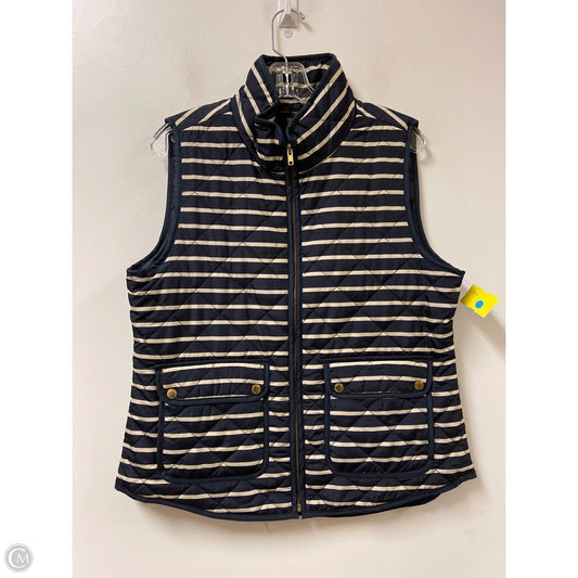 Vest Puffer & Quilted By Willi Smith In Blue & Cream, Size: Xl