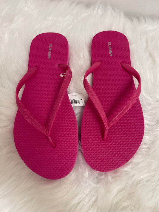 Pink Sandals Flip Flops Old Navy, Size 8