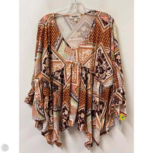 Top Long Sleeve By Haptics In Multi-colored, Size: 1x