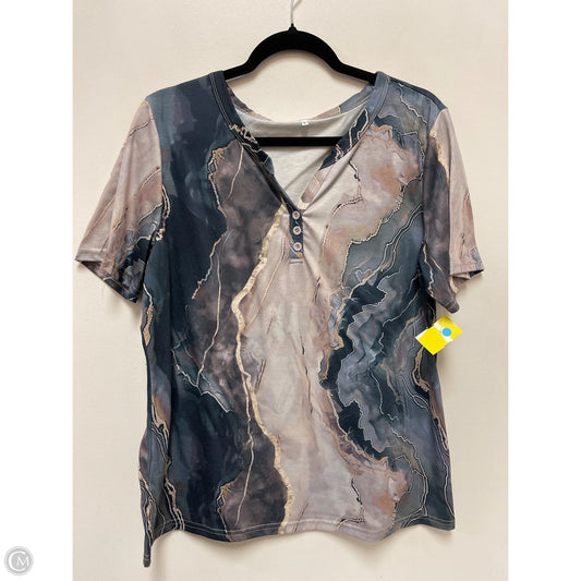 Top Short Sleeve By Clothes Mentor In Multi-colored, Size: L