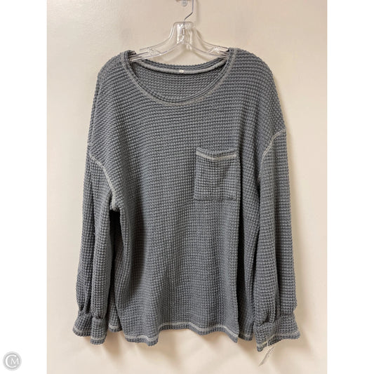 Top Long Sleeve By Clothes Mentor In Blue, Size: 2x