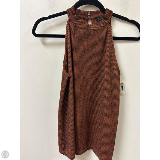 Top Sleeveless By Ann Taylor In Orange, Size: S