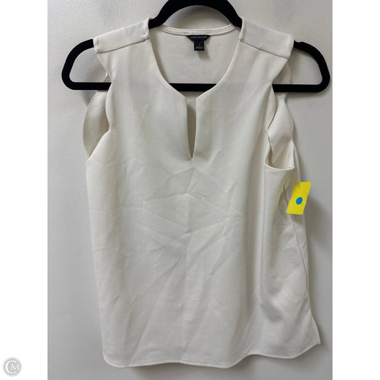 Top Sleeveless By Ann Taylor In White, Size: S