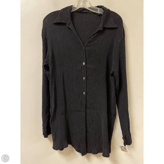 Blouse Long Sleeve By Isda And Co In Black, Size: L
