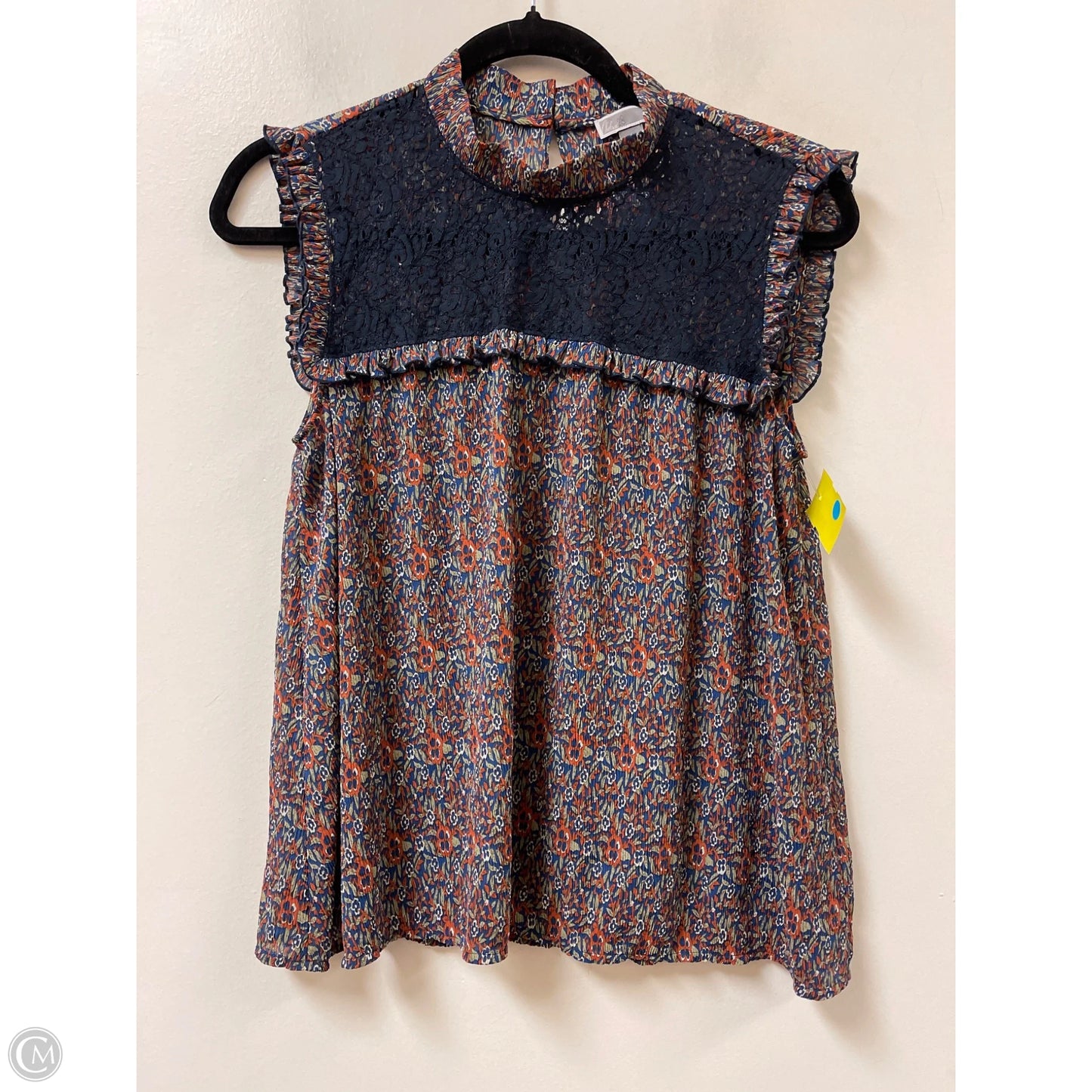 Top Sleeveless By Chelsea 28 In Multi-colored, Size: S