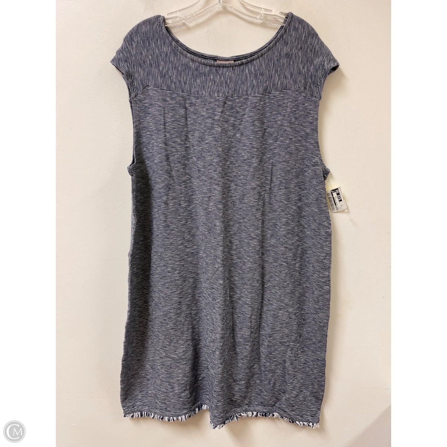 Dress Casual Midi By Chicos In Blue, Size: Xl