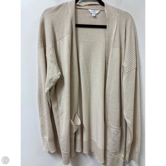 Cardigan By Time And Tru In Tan, Size: 2x
