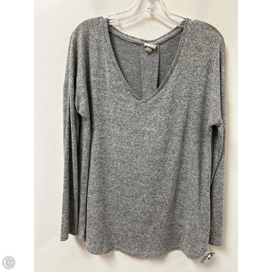 Top Long Sleeve By A New Day In Grey, Size: L