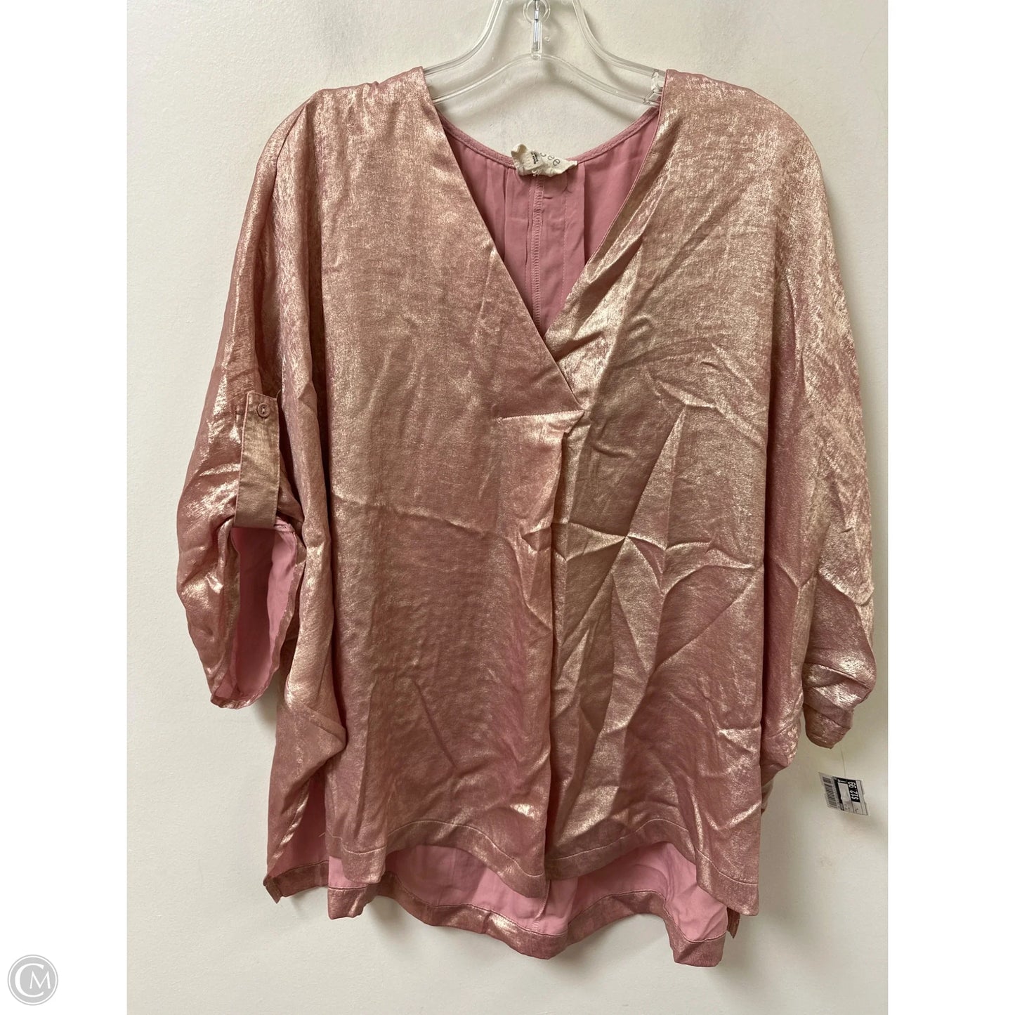 Top Long Sleeve By Umgee In Pink, Size: L