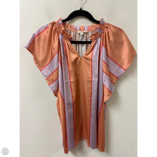 Top Short Sleeve By Entro In Multi-colored, Size: L