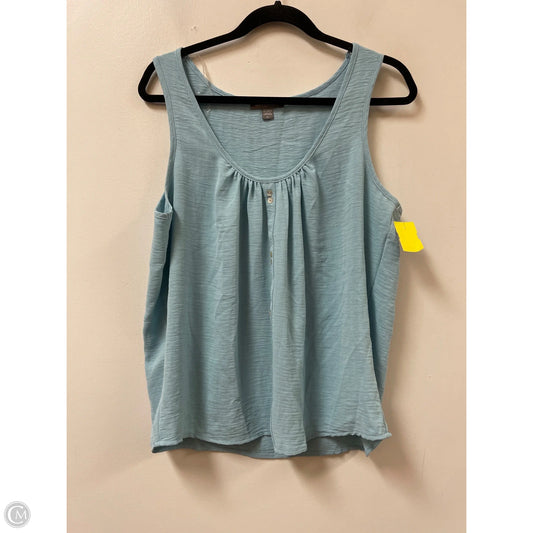 Top Sleeveless By Clothes Mentor In Blue, Size: L