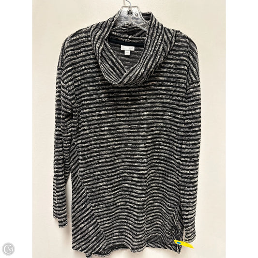 Tunic Long Sleeve By J. Jill In Black & Cream, Size: L