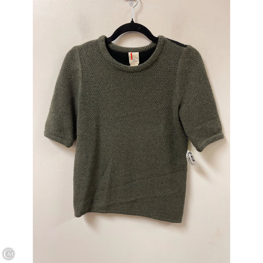Top Short Sleeve By Anthropologie In Green, Size: S