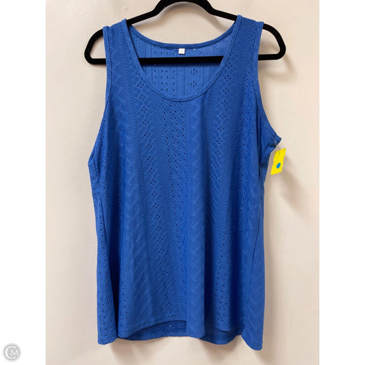 Top Sleeveless By Clothes Mentor In Blue, Size: L